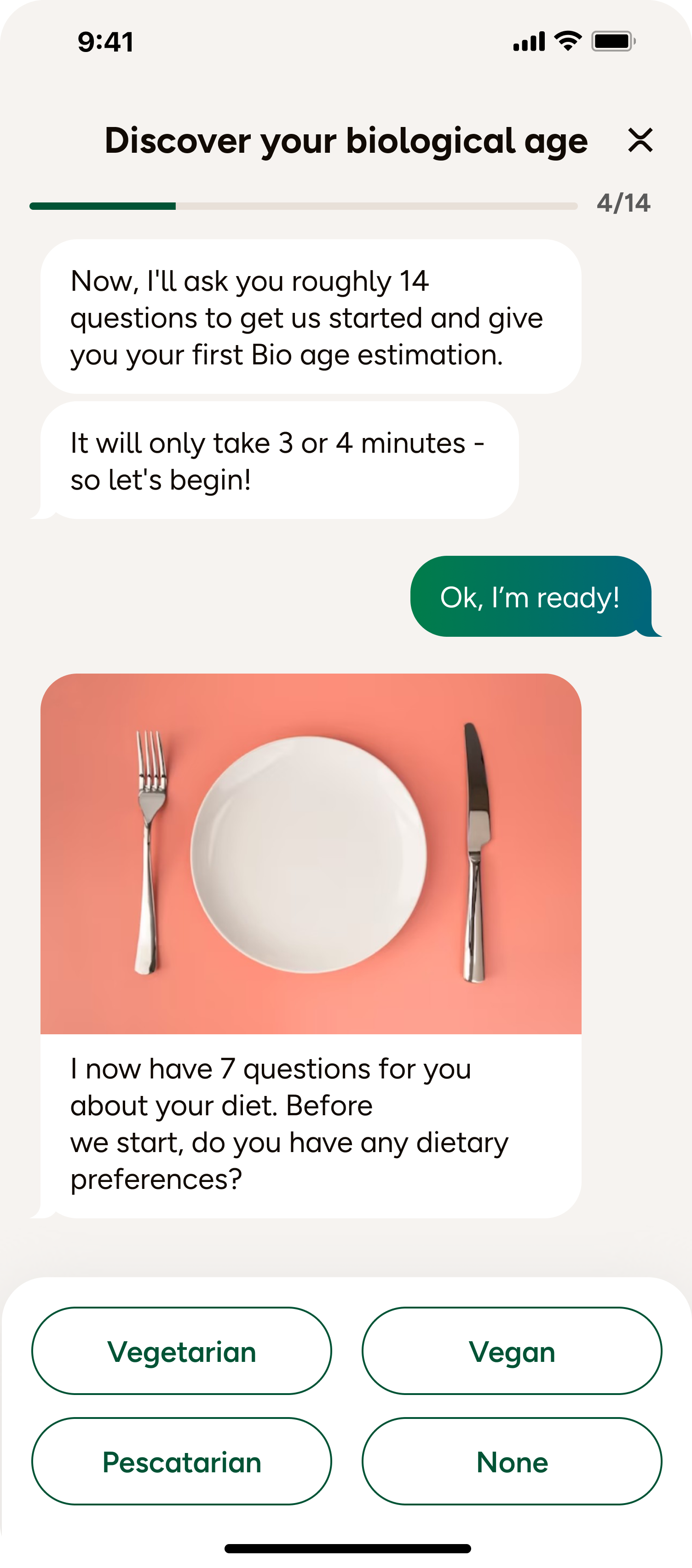 Questionnaire question screen